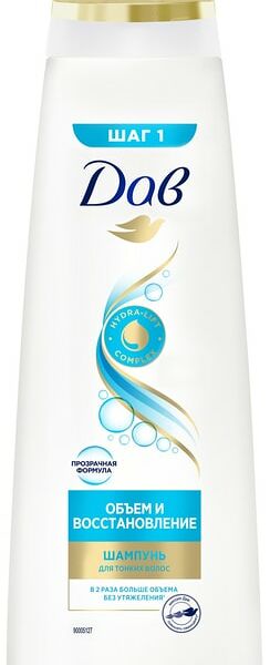 Шампунь для волос Dove Hair Therapy объем и восстановление для тонких 380мл