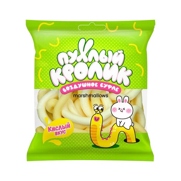 Воздушное суфле Marshmallows Пухлый кролик со вкусом лимон 40г