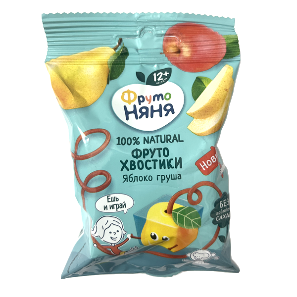 Фруто ньянья фруктовые хвостики яблоко груша 15г