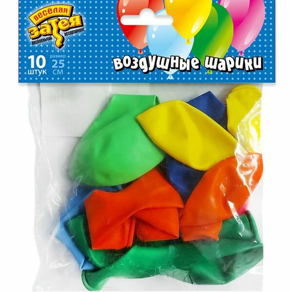 Набор шаров Веселая затея Пастель, 25 см, 10 шт