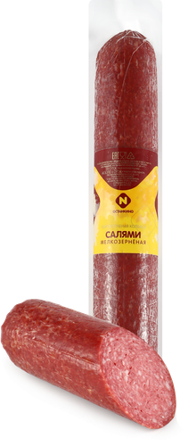 

Колбаса сырокопченая Останкино Салями мелкозерненая, вес