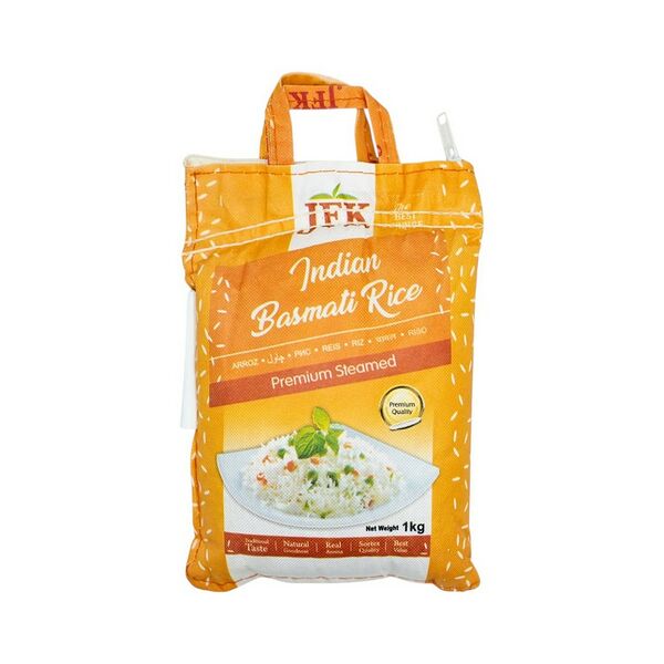 Рис индийский басмати пропаренный JFK PREMIUM STEAMED 1кг