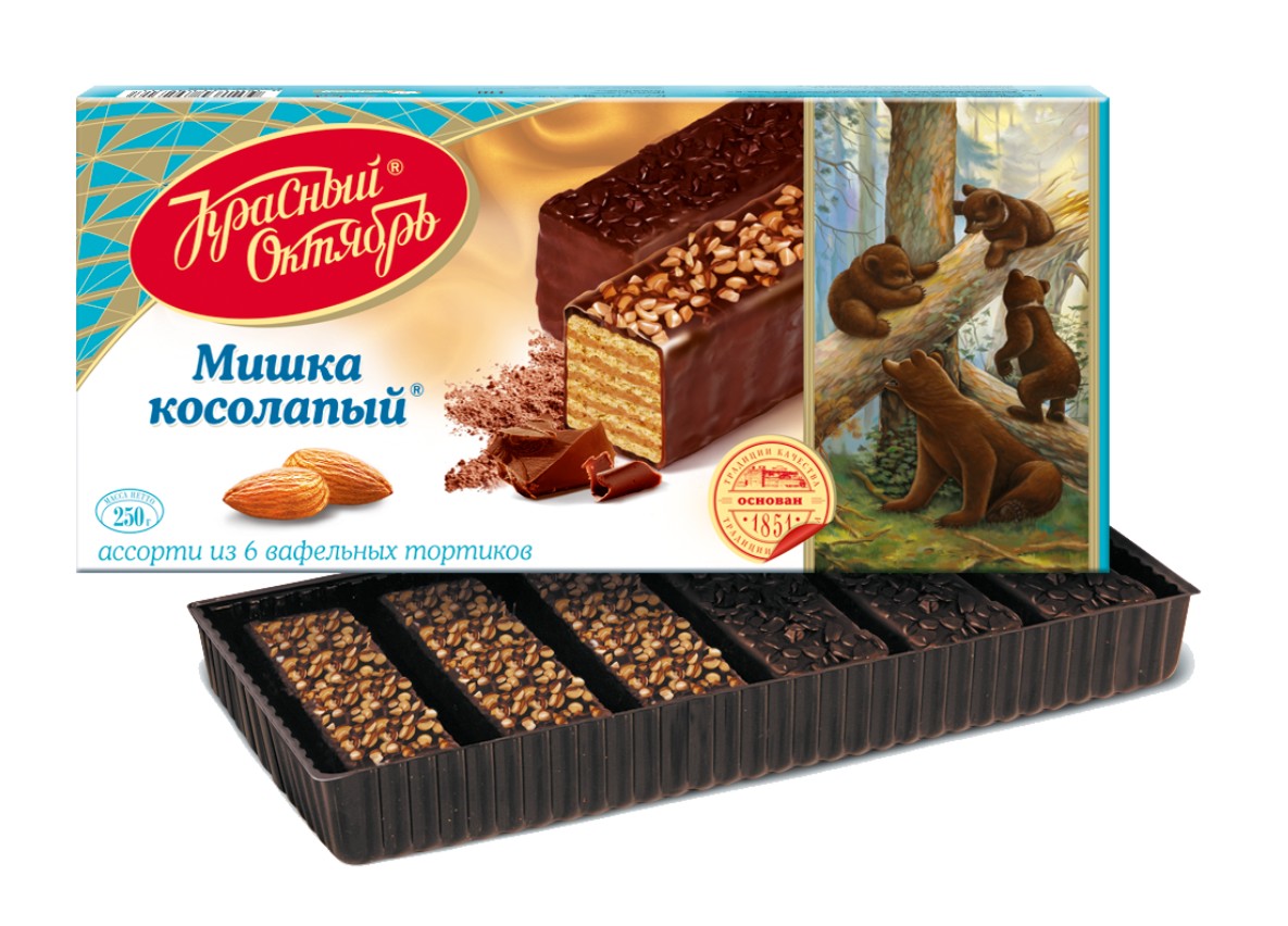 

Торт вафельный Красный Октябрь Мишка косолапый 250 г