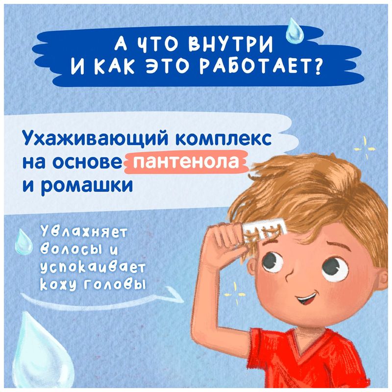 

Шампунь-гель для душа Моё солнышко 2 в 1 с пантенолом и ромашкой для мальчиков 400 мл