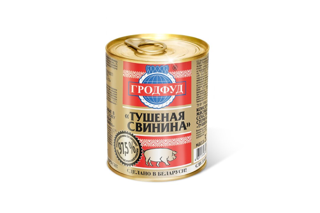 

Свинина тушёная Гродфуд 338 г