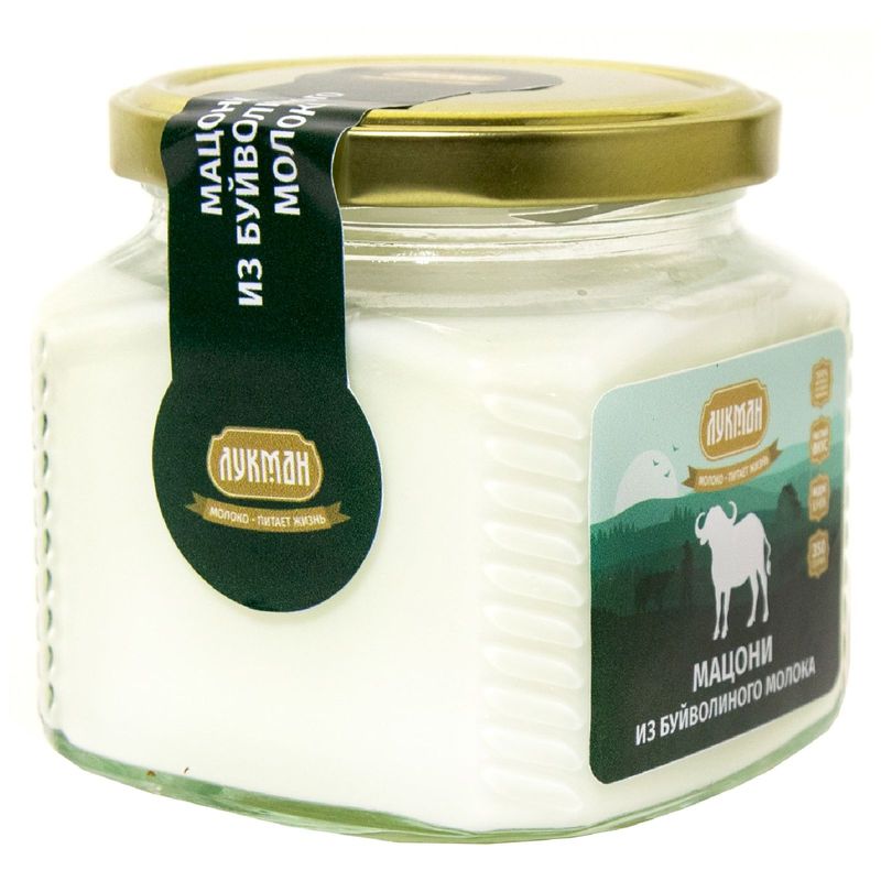 

Мацони Лукман из буйволиного цельного молока 5.5-9.5% 350 г
