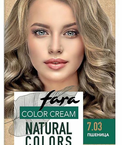 Краска для для волос Fara Natural 7.03 Пшеница, 90 мл
