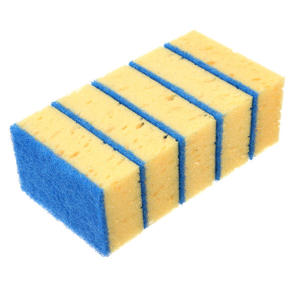 Набор губок для мытья посуды, 5 шт, 10,7 x6,5x3,5 см, коралл