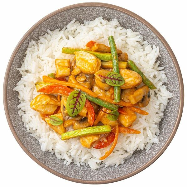 Курица Том-ям с рисом Шеф Перекрёсток 250 г