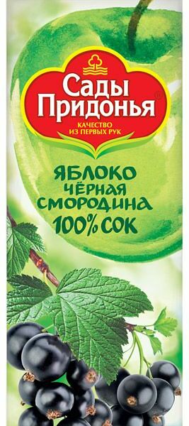 Сок Сады Придонья яблоко-черная смородина 1 л