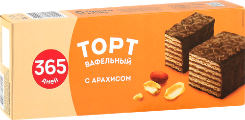 

Торт вафельный 365 дней с арахисом, 200 г