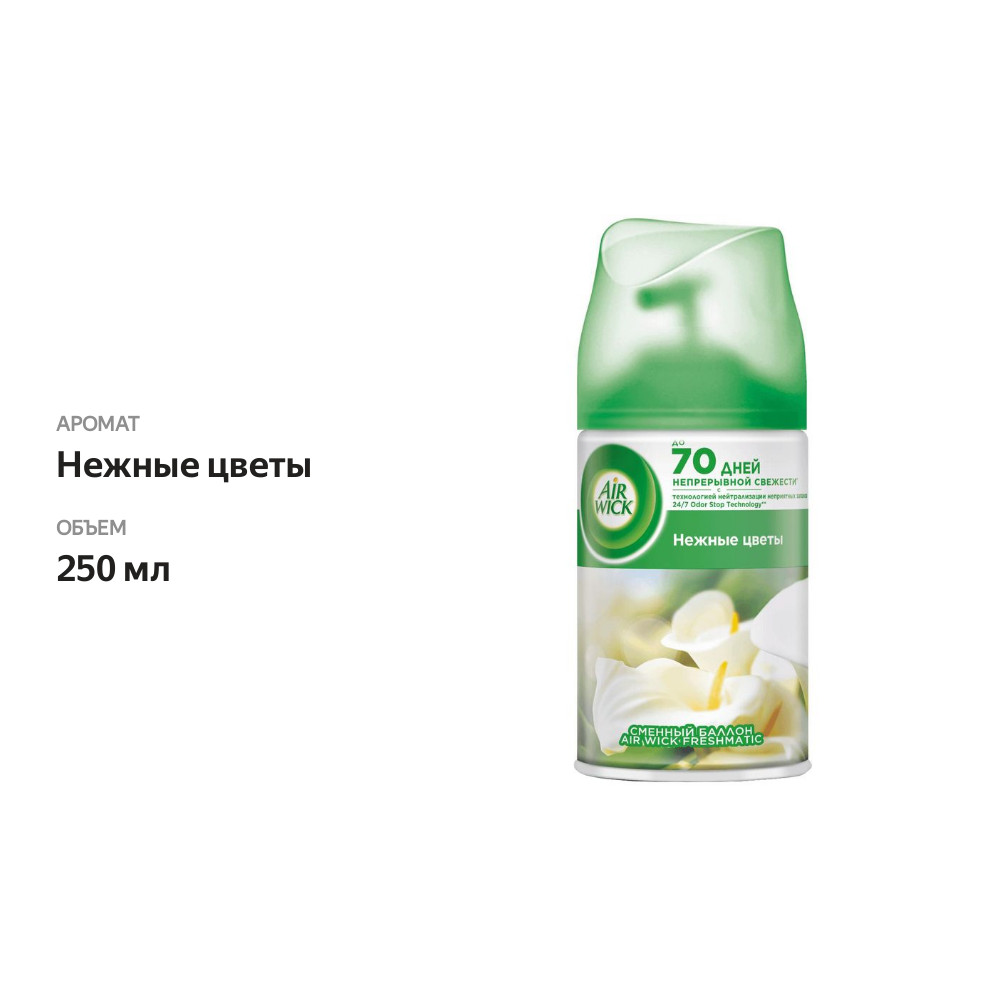 

Освежитель воздуха Air Wick Freshmatic Нежные цветы 250 мл