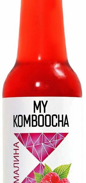 Напиток брожения My komboocha Малина нефильтрованный, 330 мл