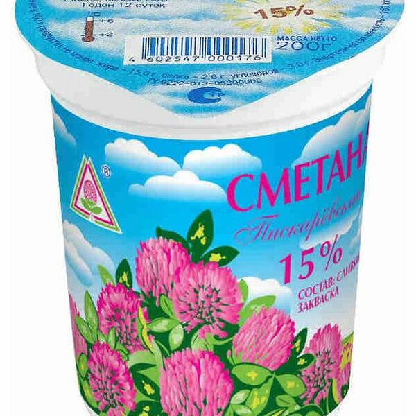 Сметана Пискаревская 15% 200 г