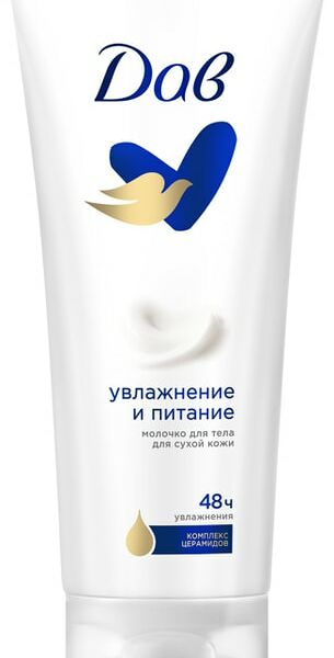 Молочко для тела Дав Увлажнение и питание 200мл