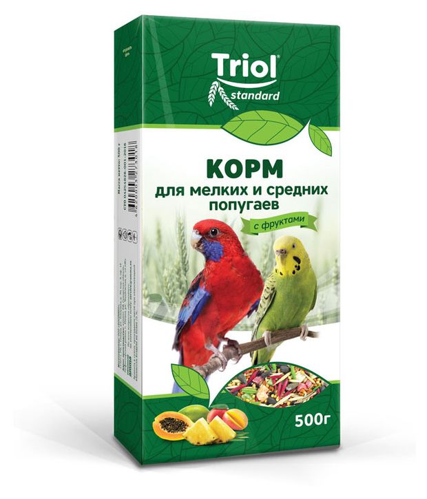 

Корм для птиц Triol Криспи для мелких и средних попугаев 500 г