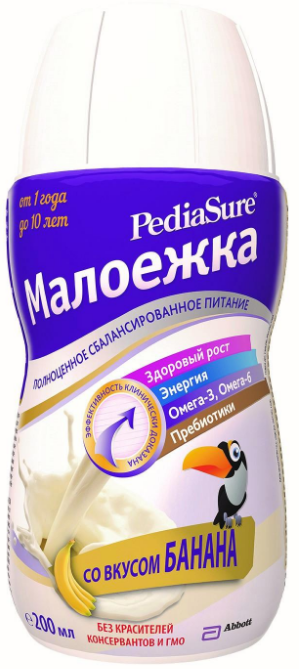 

Смесь детская Pediasure Малоежка жидкая банан 200 мл