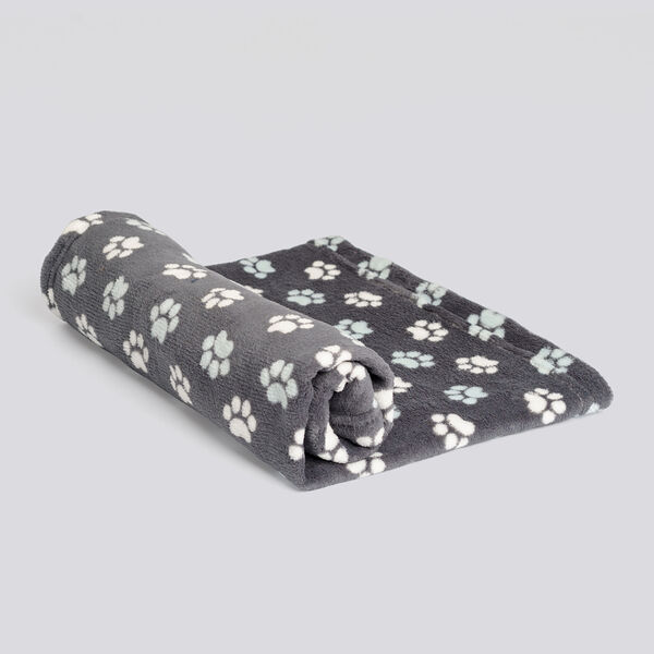 Плед лапки голубые 70х100 см