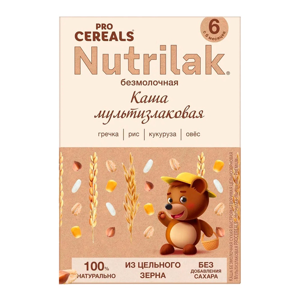 

Каша Nutrilak Pro Cereals безмолочная мультизлаковая с 6 месяцев 200 г