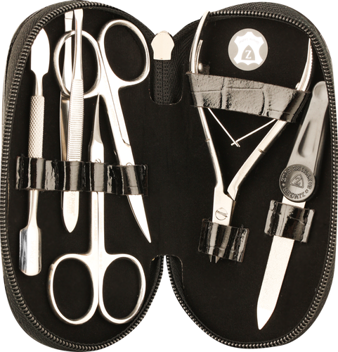 

Набор для маникюра Zinger 6 предметов, черный чехол