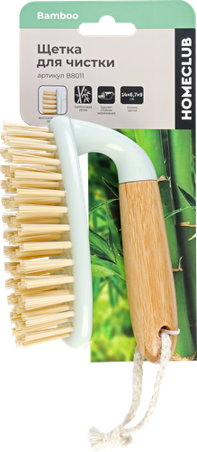 

Щетка для чистки Homeclub Bamboo, бамбук, пластик, Арт. B8011