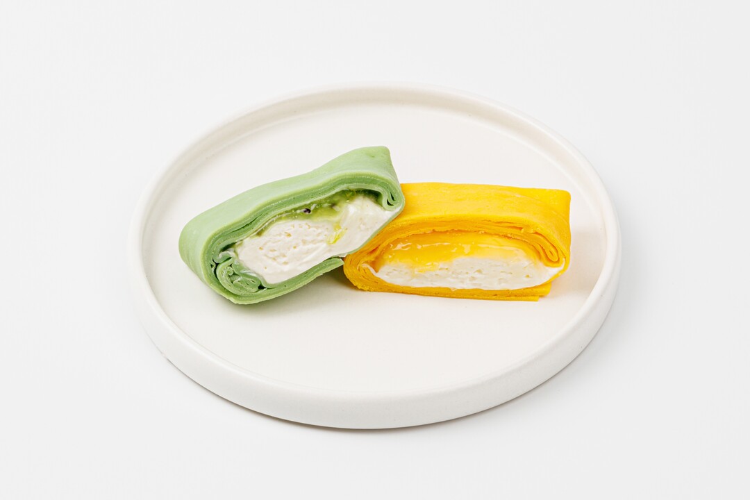 

Ассорти налистников Конвертики с сырным кремом Киви + Манго-маракуйя 140 г