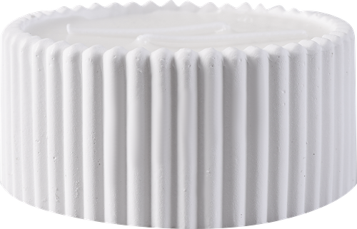 Свеча ароматическая Homeclub с двумя фитилями в гипсовом подсвечнике