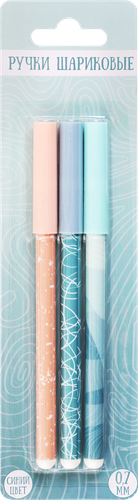 

Набор шариковых ручек Крок&Дилли Explore, синий, Арт. MF521708, 3 шт