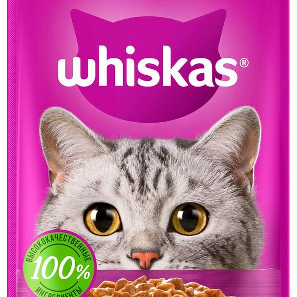Влажный корм для кошек Whiskas рагу с телятиной 75 г