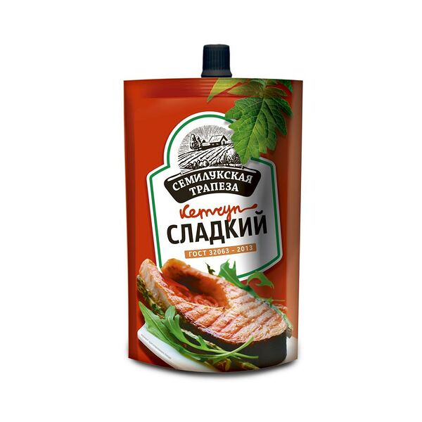 Кетчуп Семилукская трапеза 300г сладкий дой-пак