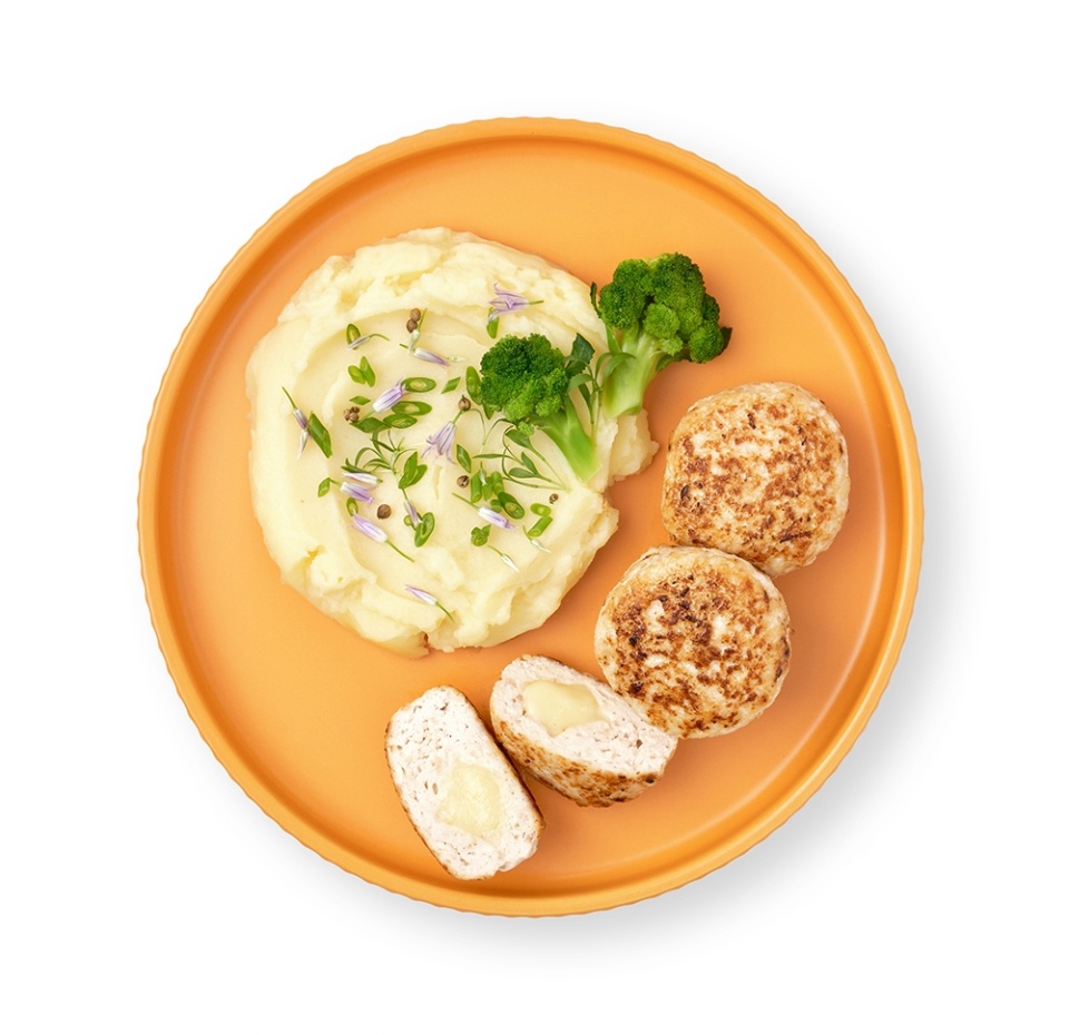 

Зразы Азбука Вкуса из филе цыпленка-бройлера с сыром и маслом 400 г