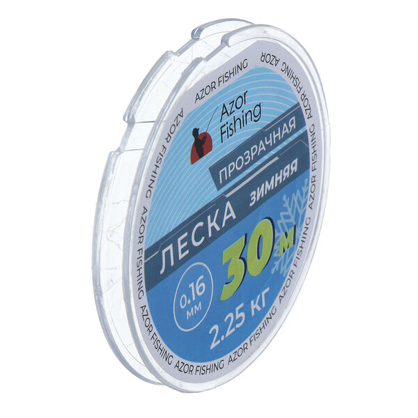 Azor fishing леска зимняя, 15 м, 0.16 мм, 2.25 кг, прозрачная
