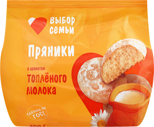 

Пряники Выбор семьи с ароматом топленого молока 300 г