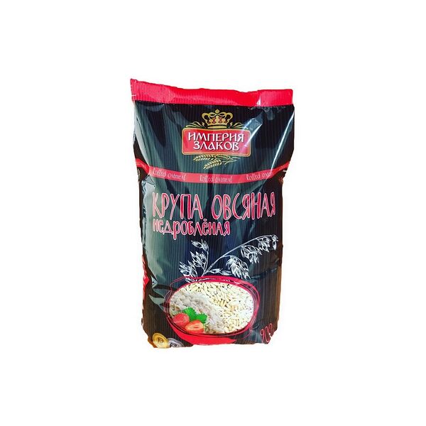 Крупа овсяная Империя злаков недробленая ф. 900г