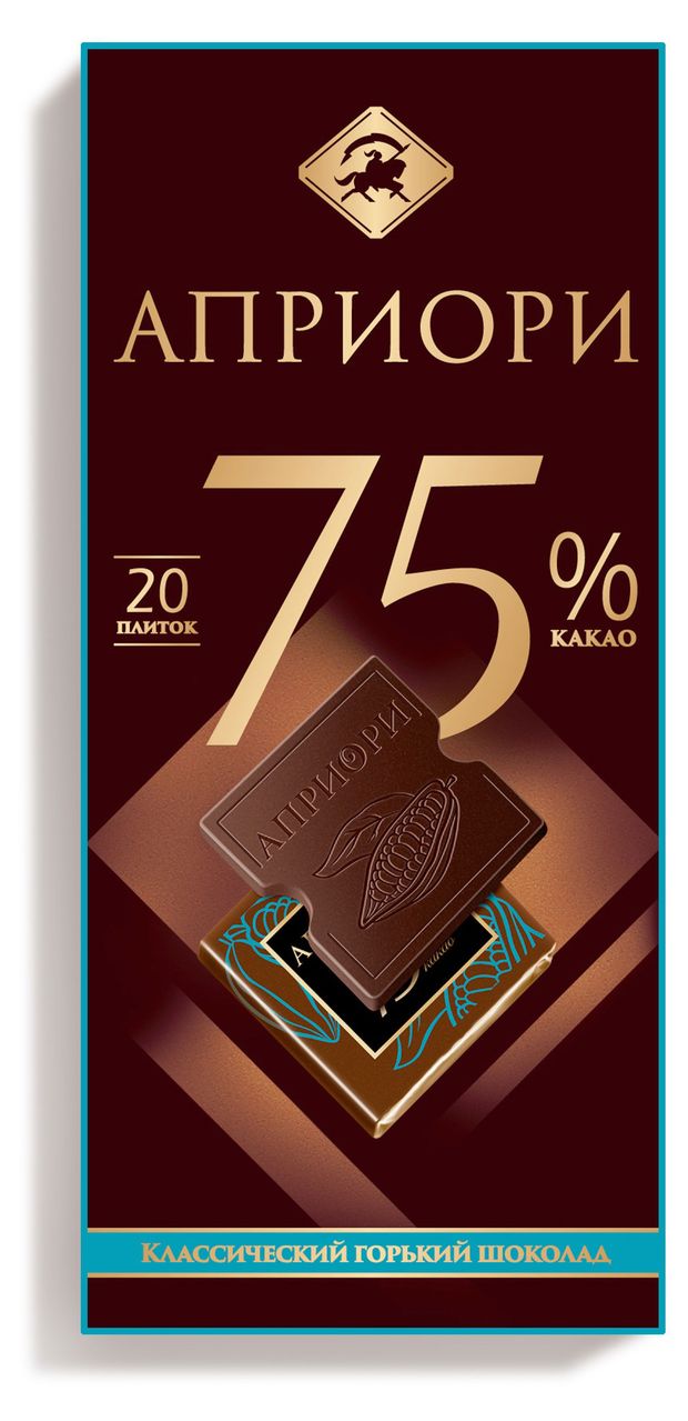 

Шоколад горький Apriori 75% какао 100 г