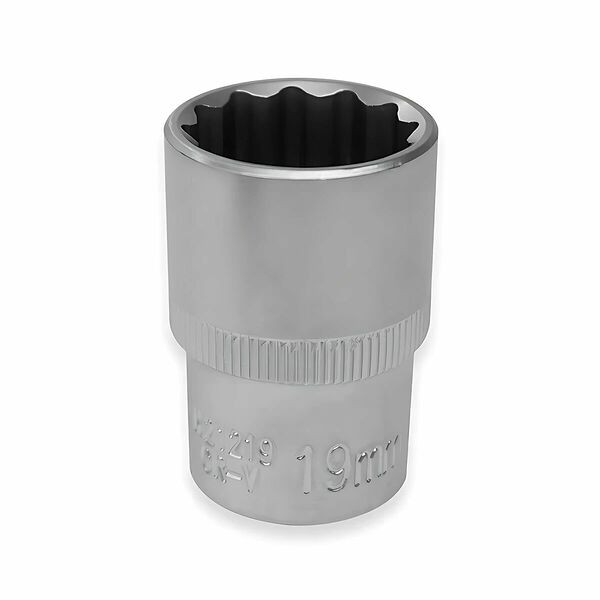 Головка торцевая AVS TOOLS H21219, 12-гранная, 1/2 дюйма, 19мм