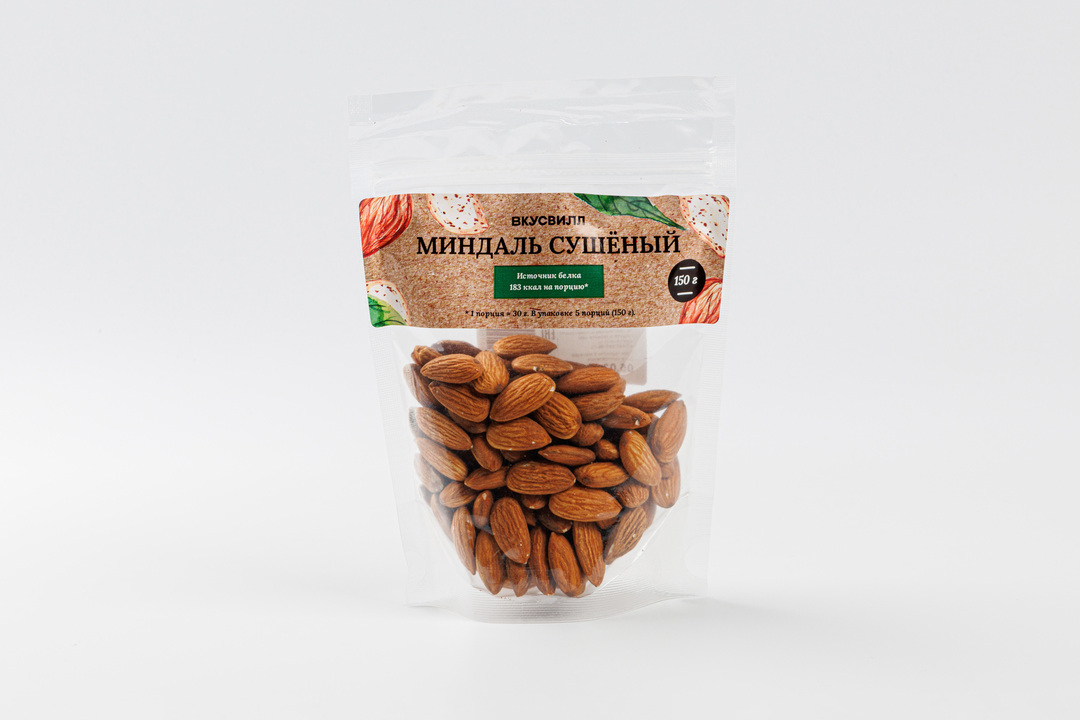 

Миндаль ВкусВилл сушеный ядро 150 г