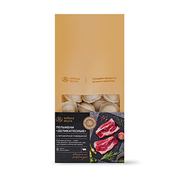 Пельмени Азбука Вкуса Деликатесные с мраморной говядиной 600 г