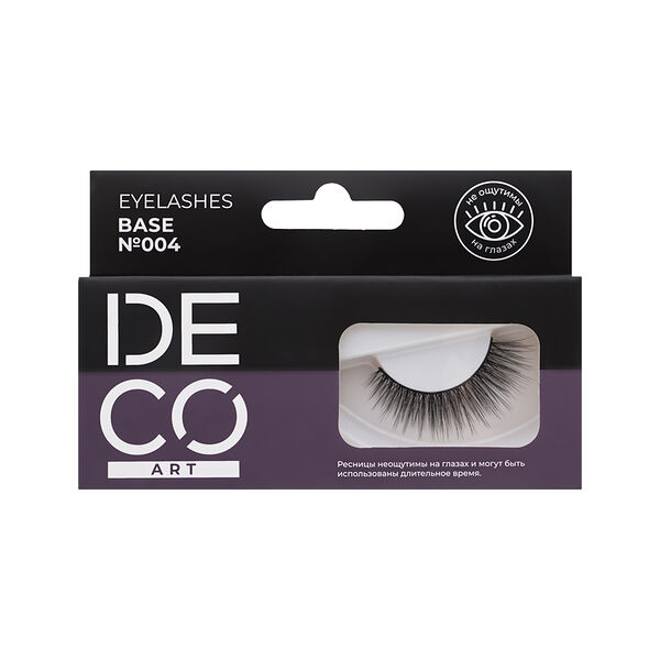 Накладные ресницы Deco Art Eyelashes Base №004 черные