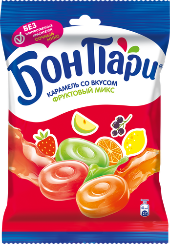 

Леденцы Бон Пари Фруктовый микс ассорти 500 г