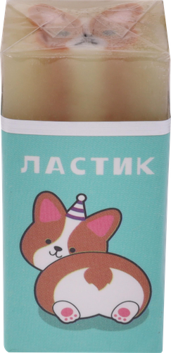 

Ластик Веселые животные, размер 6х2.3х1.2 см в ассортименте
