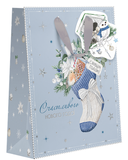 

Пакет подарочный Сказка, премиум, 31,5х25,5х11 см Арт. LVA