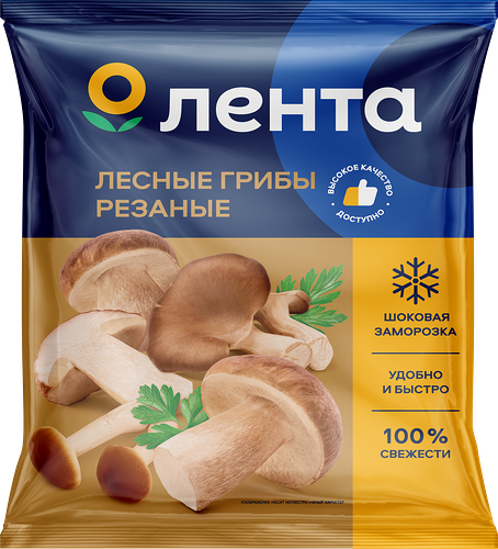 Смесь из лесных грибов Лента резаные 400 г