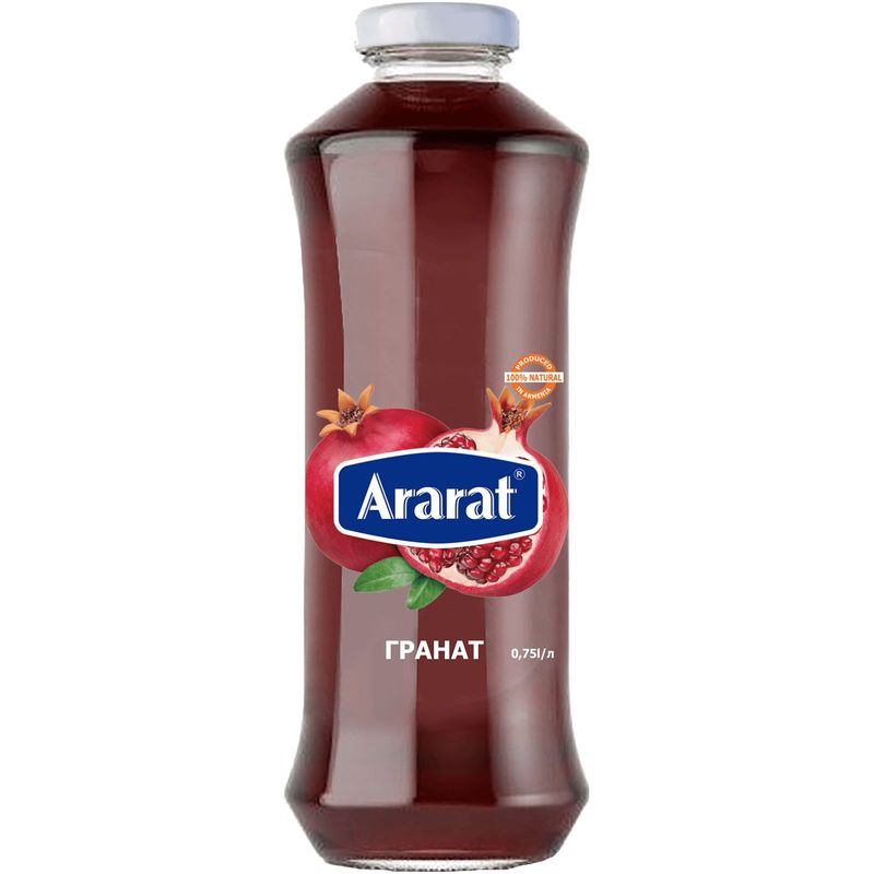 

Сок Ararat Premium Гранат прямого отжима без сахара 0.75 л