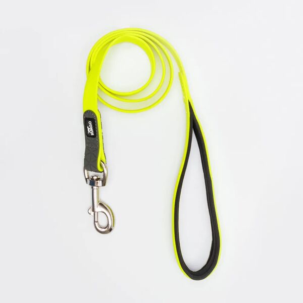 Поводок из биотана с неопреном для собак, 2х120 см, желтый