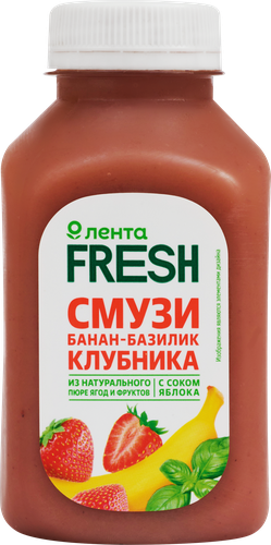

Смузи Лента Fresh банан-клубника-базилик 300 мл