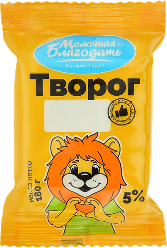 

Творог Молочная Благодать 5% 180 г