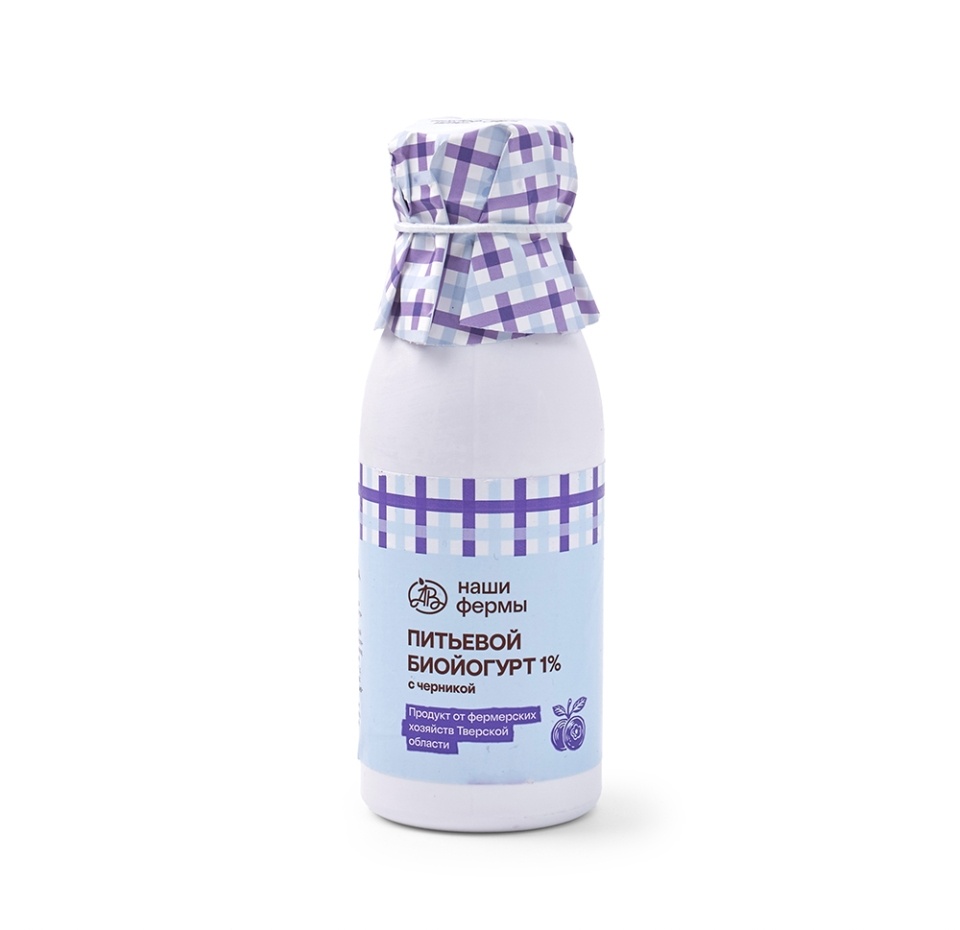 

Биойогурт питьевой Наша Ферма 1% черника БЗМЖ, 330 мл