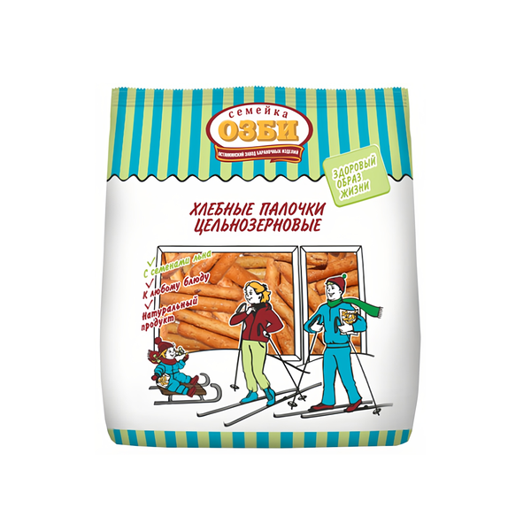 Палочки Семейка Озби хлебные цельнозерновые 150 г