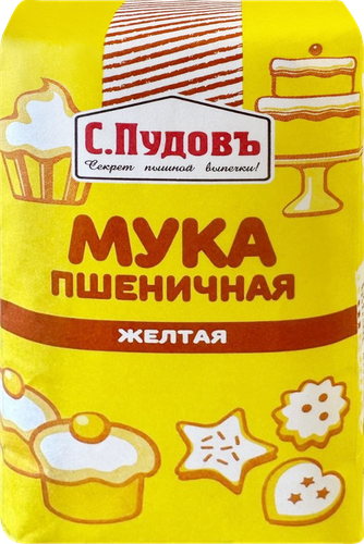 

Мука пшеничная С.Пудовъ цветная желтая 500 г